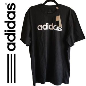 Black and White adidas Crew Neck T Shirt Size XL